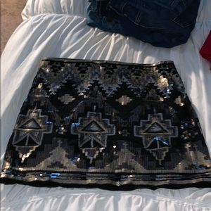 Express mini pencil skirt sequins